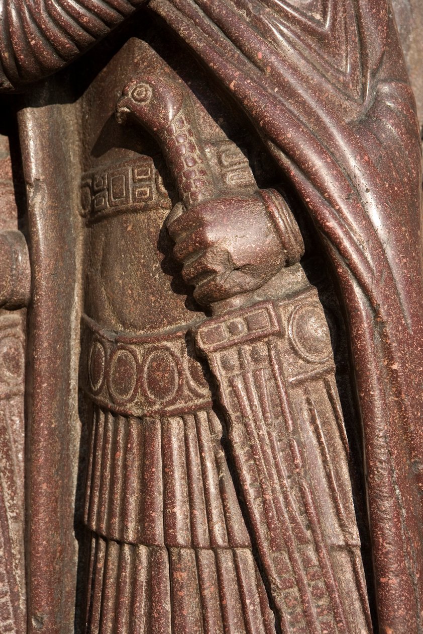 (detalle) del Retrato de los Cuatro Tetrarcas, c.300 (pórfido) de Byzantine