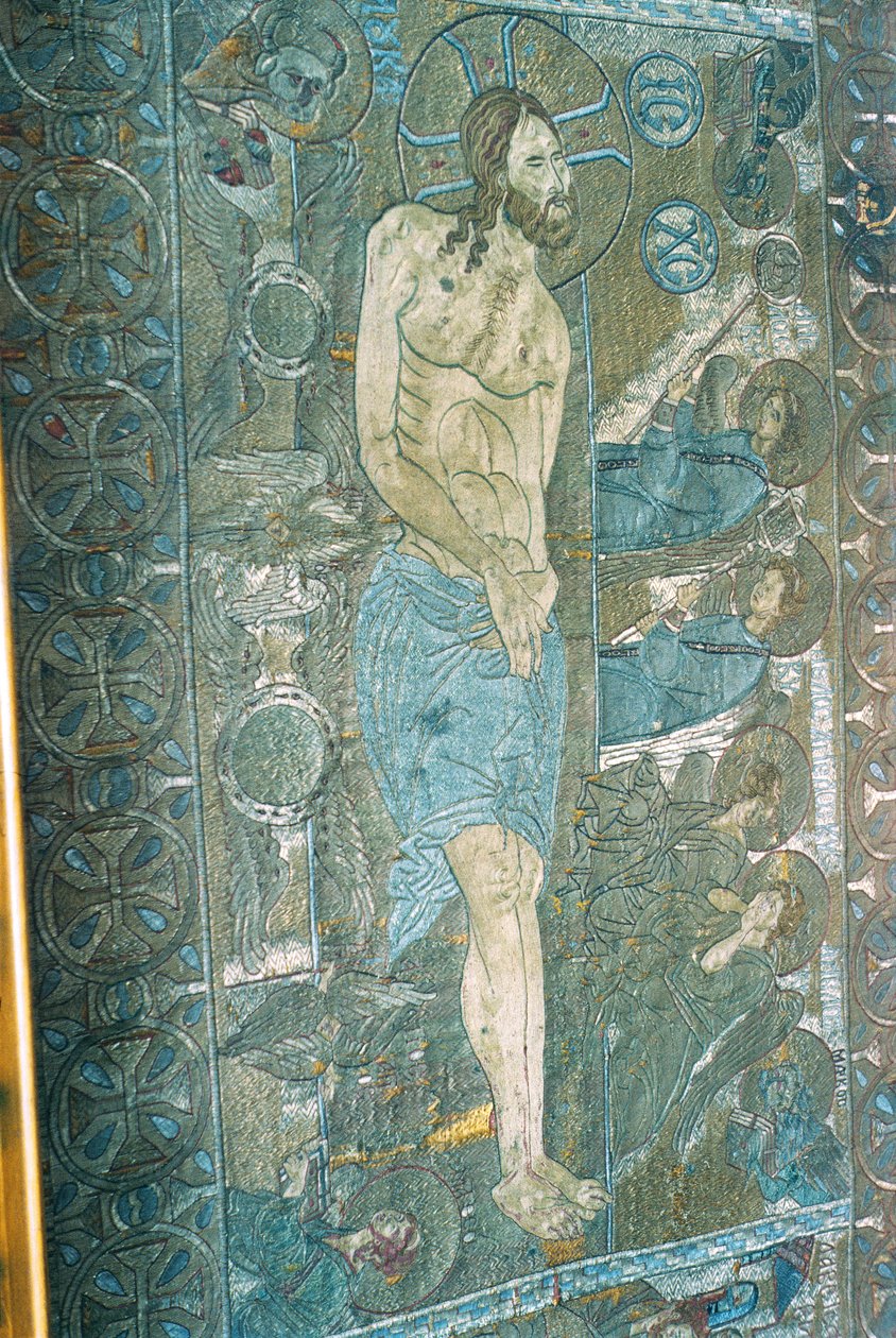 Epitafio de Salónica (bordado en tela) de Byzantine