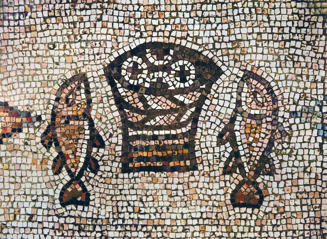 Milagro del Pan y los Peces, siglo V-VI d.C. (mosaico) de Byzantine