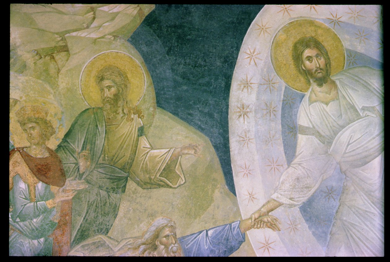 La Anastasis, representada en el Parecclesion, del Monasterio de Chora de Byzantine