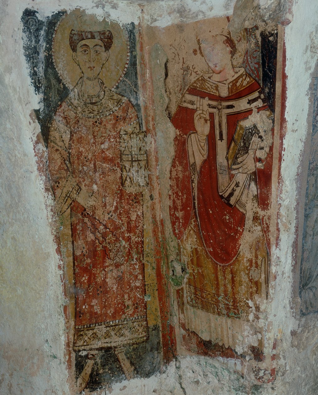 Un diácono santo y un obispo santo de Byzantine School