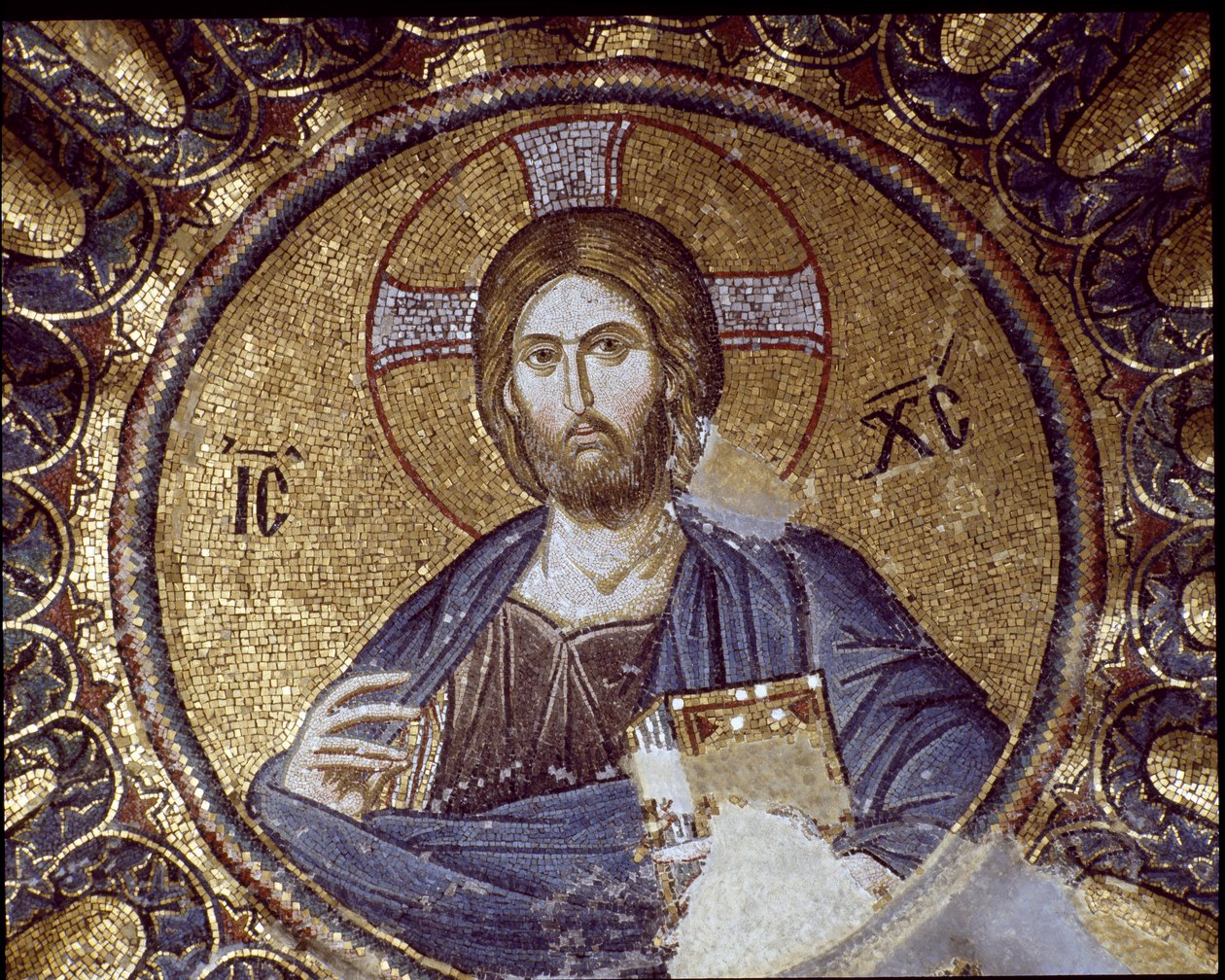 Cristo pantocrátor (o Cristo en gloria) (Mosaico, siglo V-XIV) de Byzantine