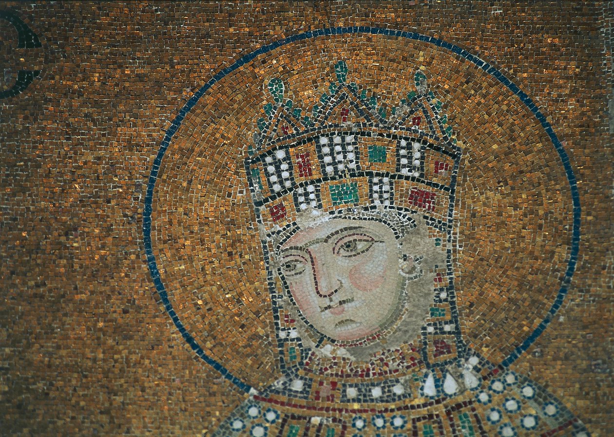 Emperatriz Zoe en Hagia Sophia de Byzantine