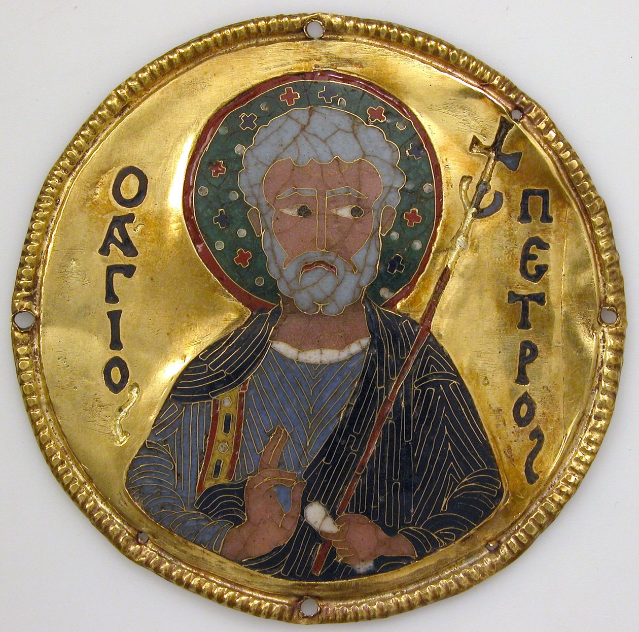 Medallón con San Pedro de un marco de icono, c.1100 de Byzantine