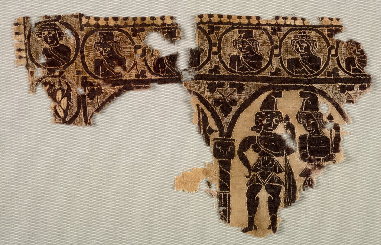 Ornamento de cuello de una túnica, 400s de Byzantine Period Egyptian