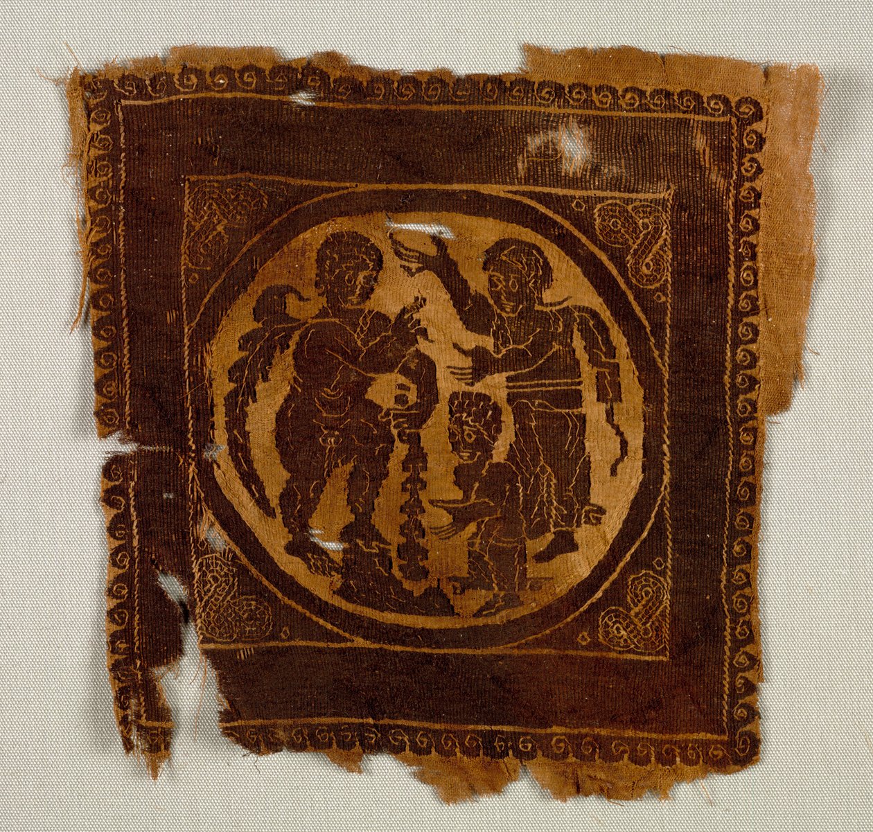 Cuadrado ornamental de una túnica, 400s de Byzantine Period Egyptian