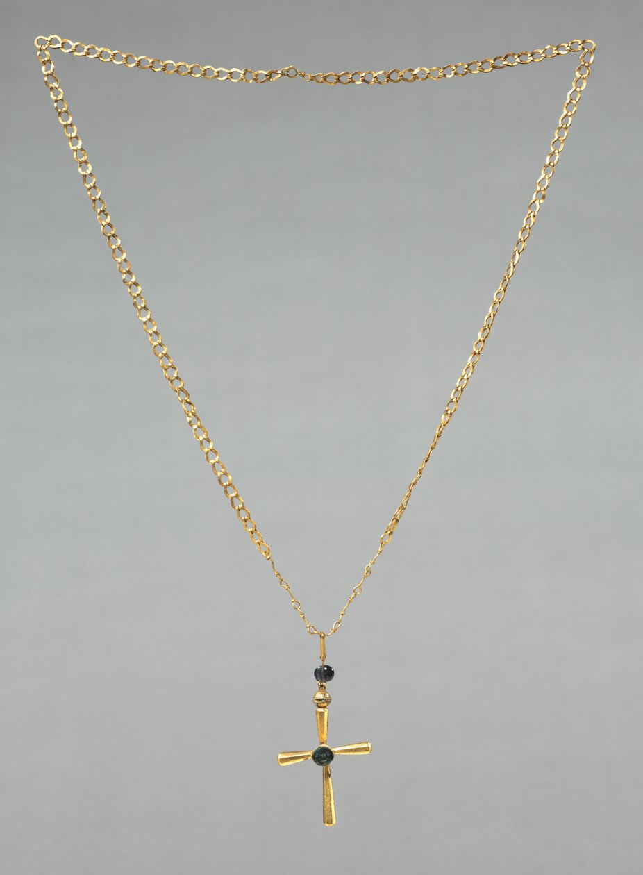 Cadena con cruz colgante, 500s de Byzantine School