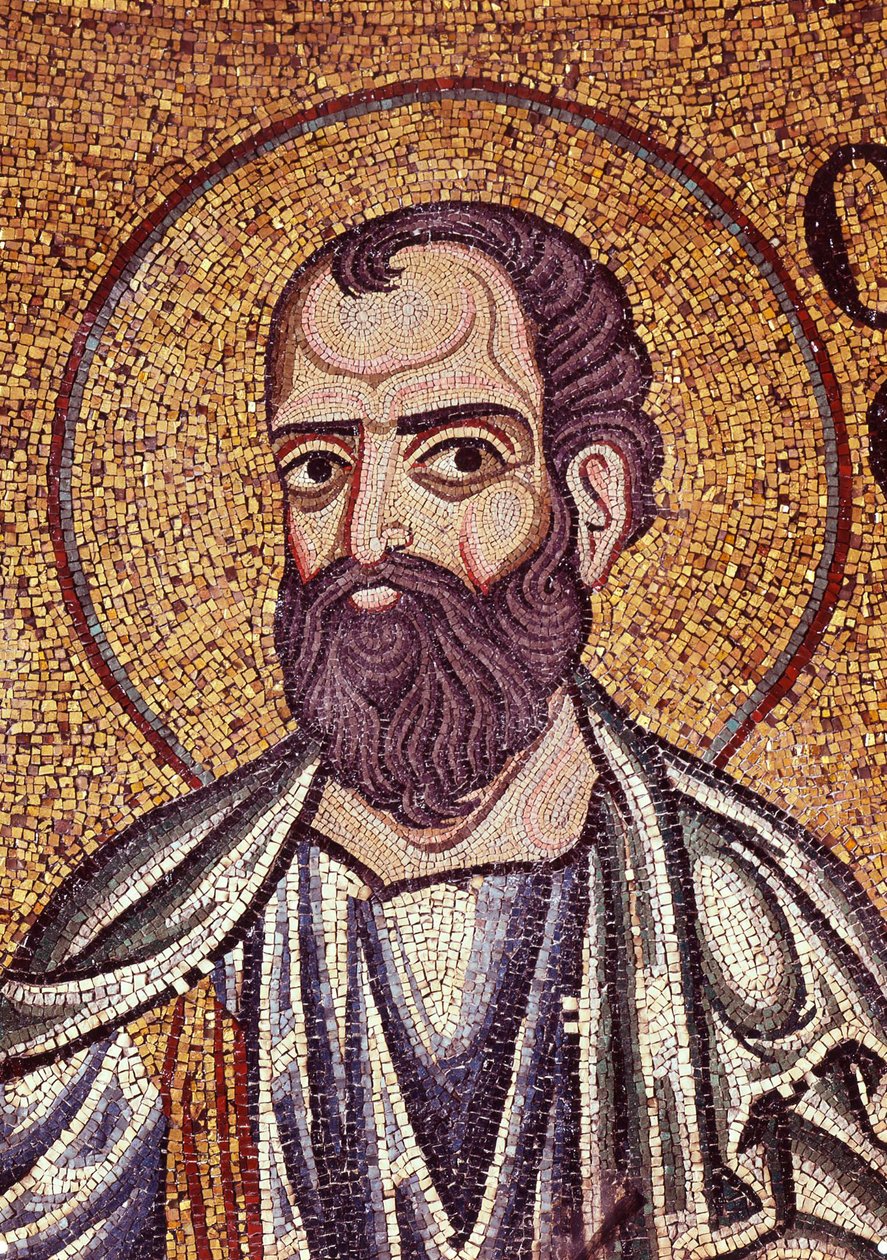 El profeta Malaquías (siglo V a. C.). Obra de un maestro bizantino, mosaico, detalle de la decoración de la Basílica de San Marcos en Venecia (Italia) de Byzantine School