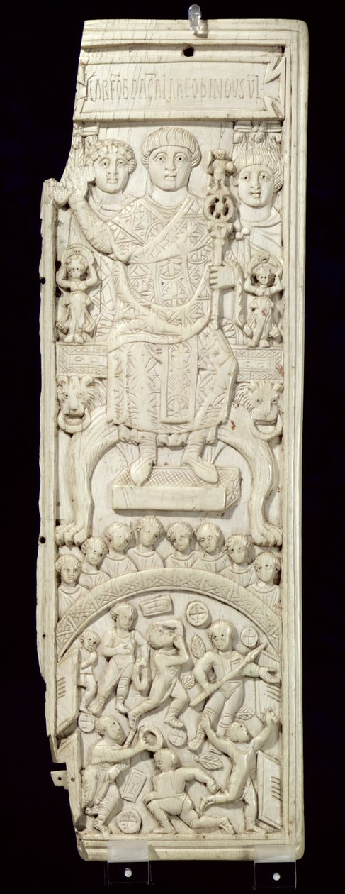 Panel del Díptico del Cónsul Areobindus, Constantinopla, 506 d.C. de Byzantine School