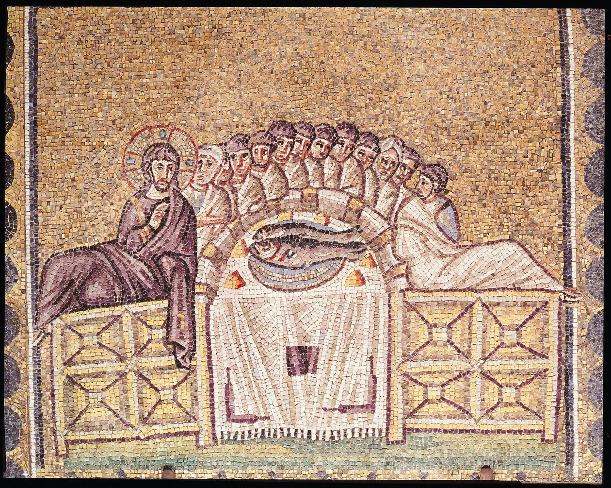 La última cena de Byzantine School