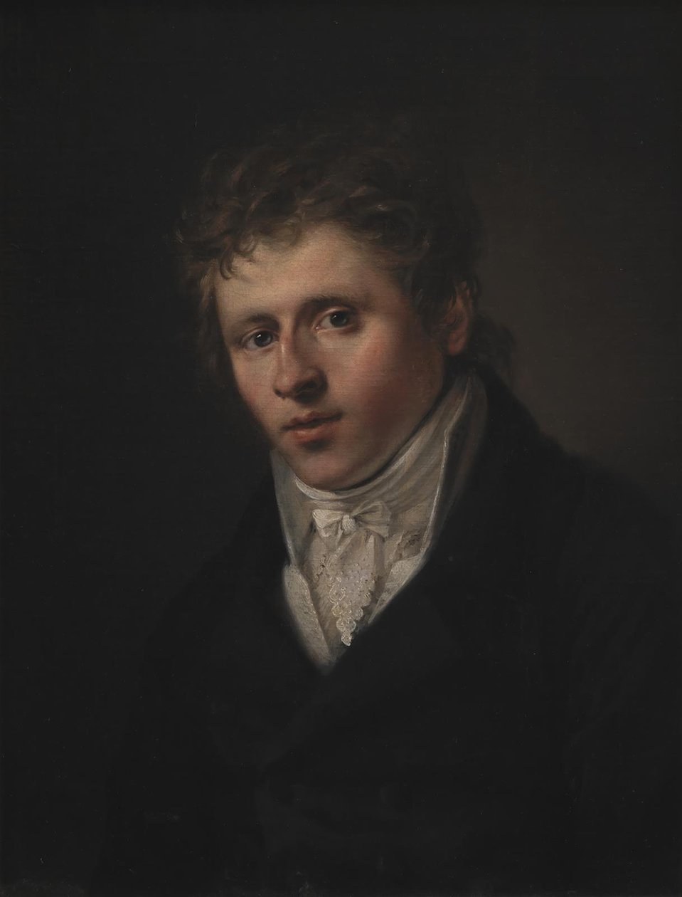 Retrato del pintor Johan Christian Dahl de C.A. Jensen