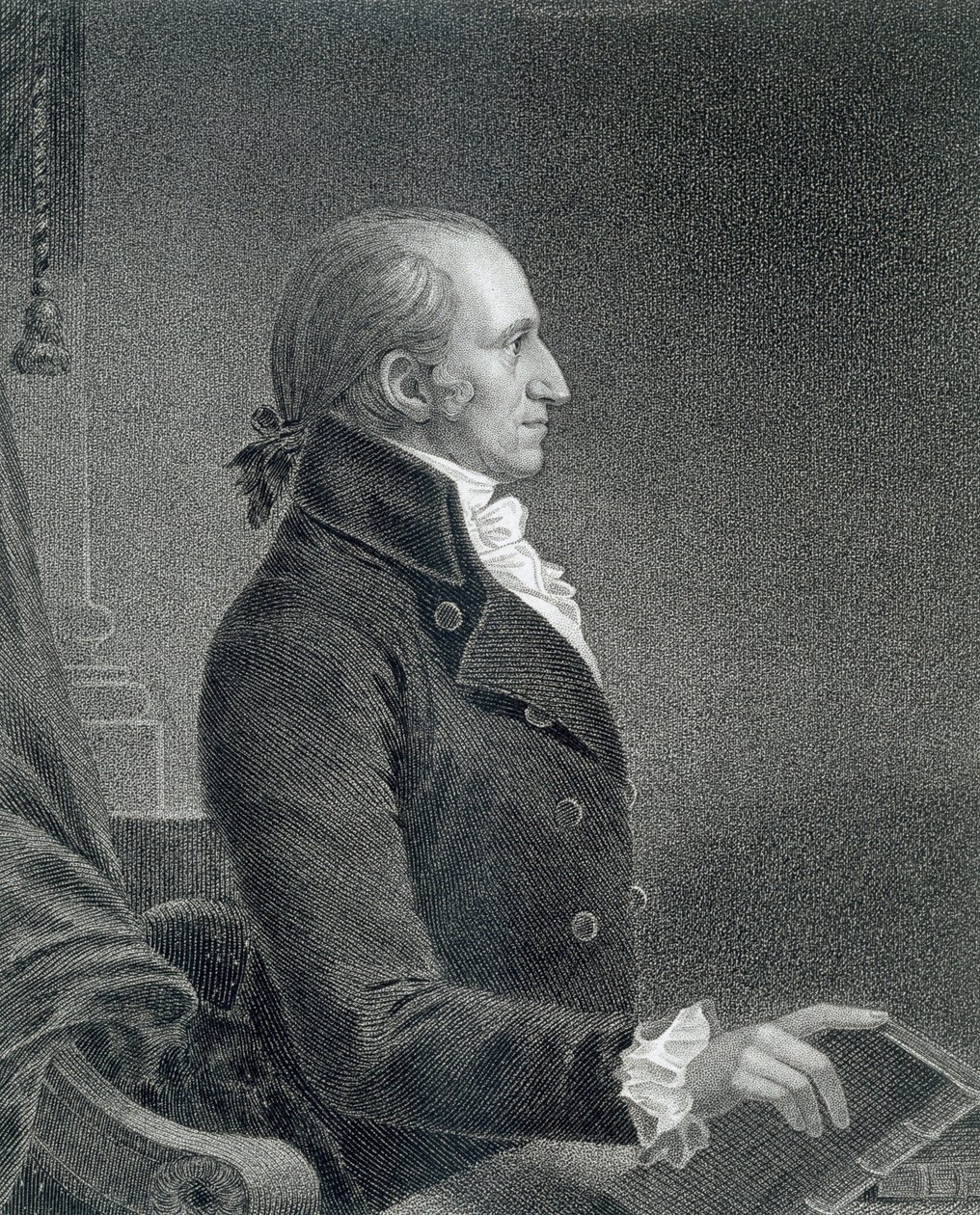 General James Jackson, grabado por William A. Wilmer (c.1820-55) después de una copia de la pintura original de James Barton Longacre (1794-1869) de C.B.J.F. de Saint Memin