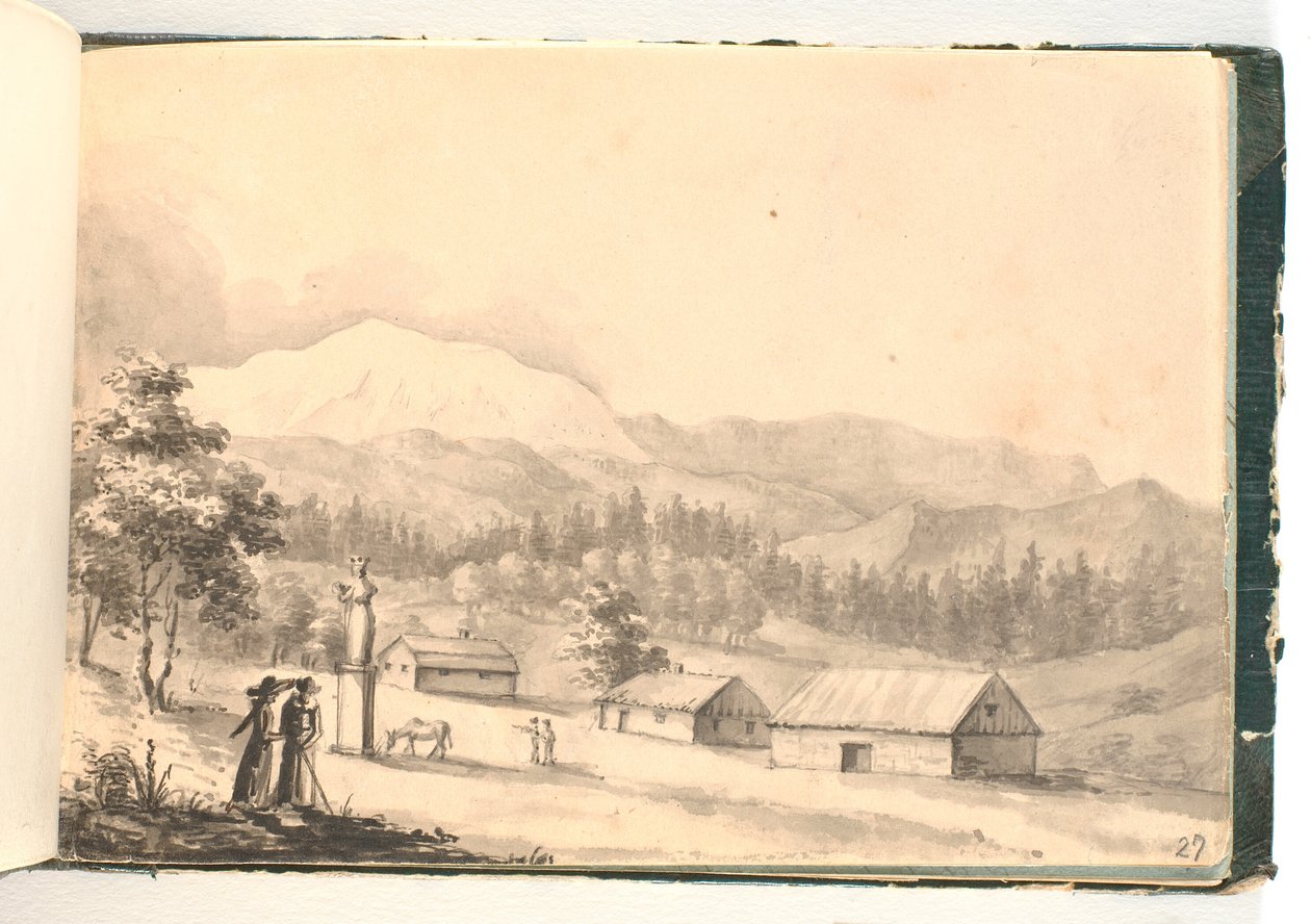 Caballero de pie en perfil de C.F. Zeuthen