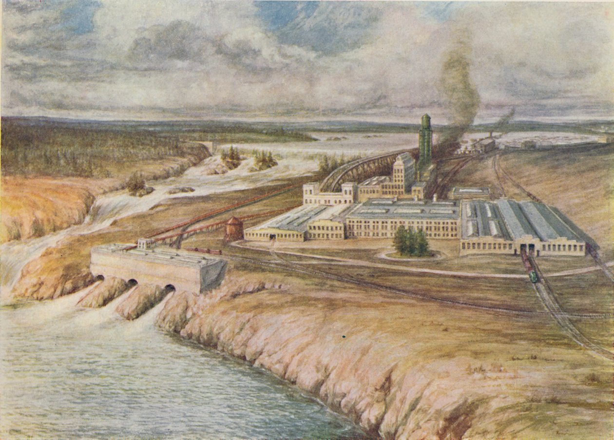 Molinos de papel, Terranova, 1916 de C.G Lowther