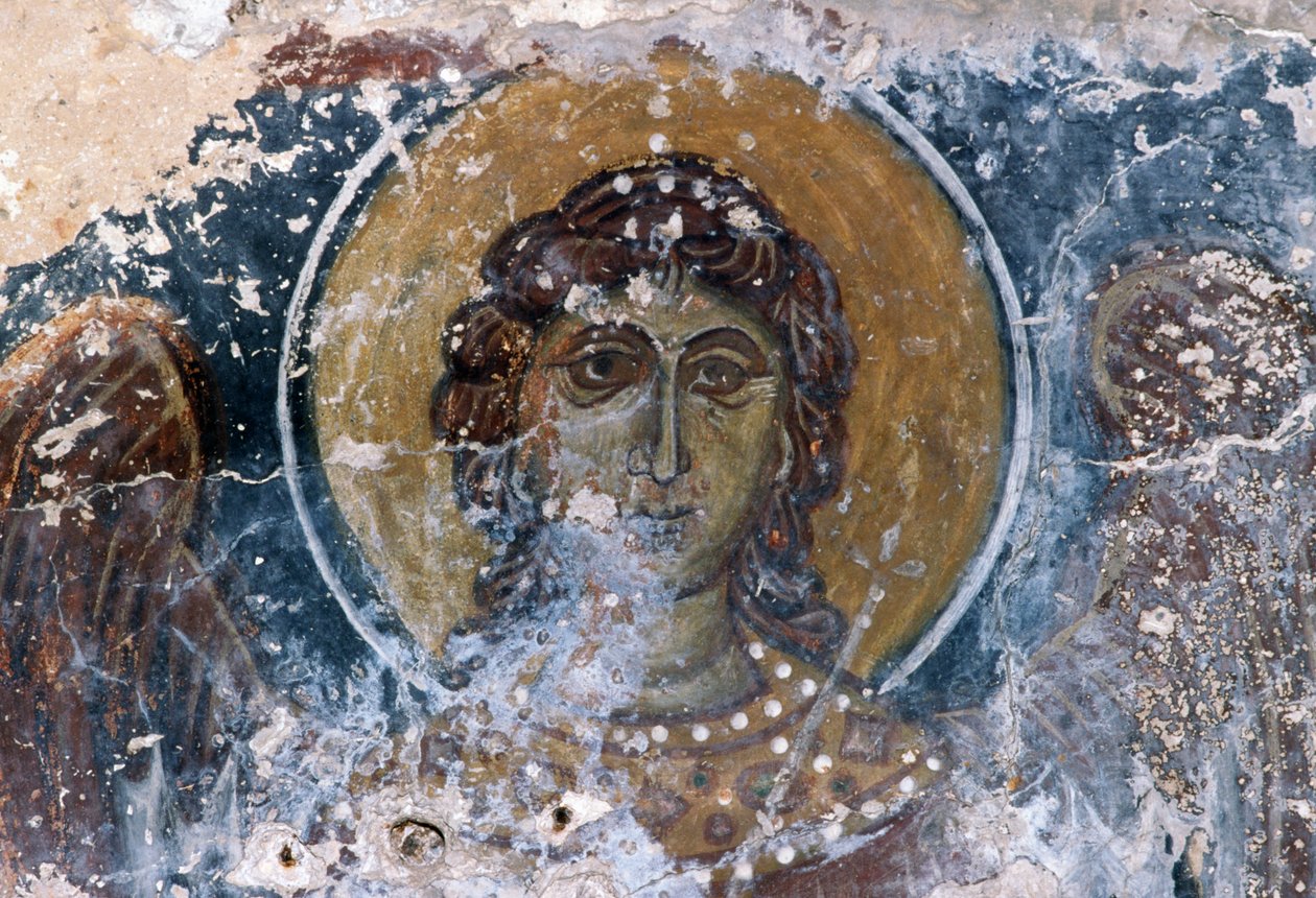 Jesús fresco en la iglesia de Agia Anna de J.B. and Brown J. Rowbotham