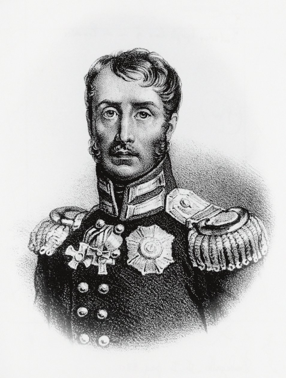 Retrato de Federico Guillermo III (1770-1840), Rey de Prusia desde 1797, grabado de J.B. and Brown J. Rowbotham