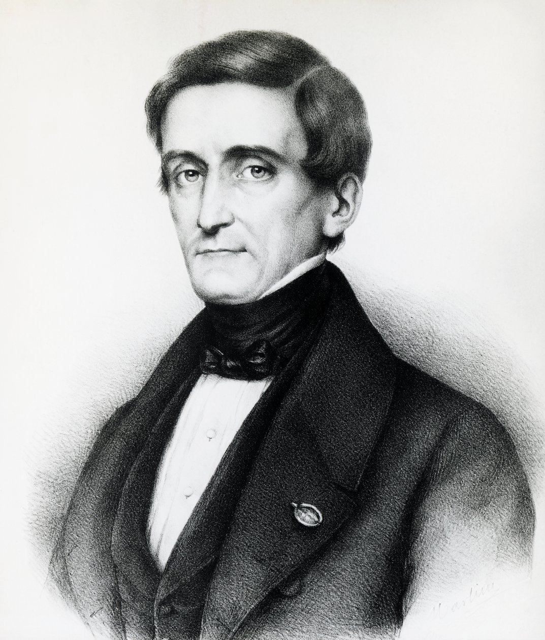 Retrato de Pellegrino Rossi (1787-1848), jurista italiano, litografía de J.B. and Brown J. Rowbotham