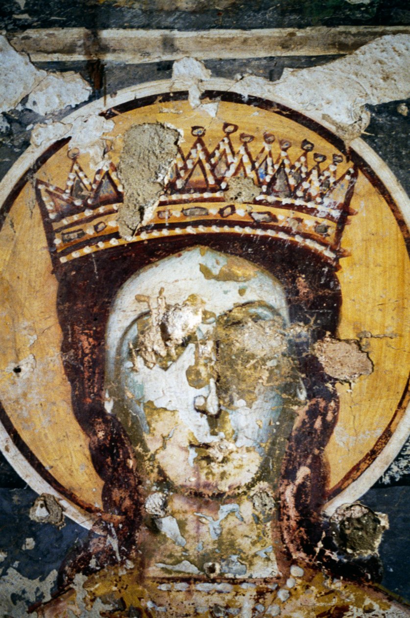 Santo, fresco en la Iglesia de Agios Ioannis Prodromos de J.B. and Brown J. Rowbotham