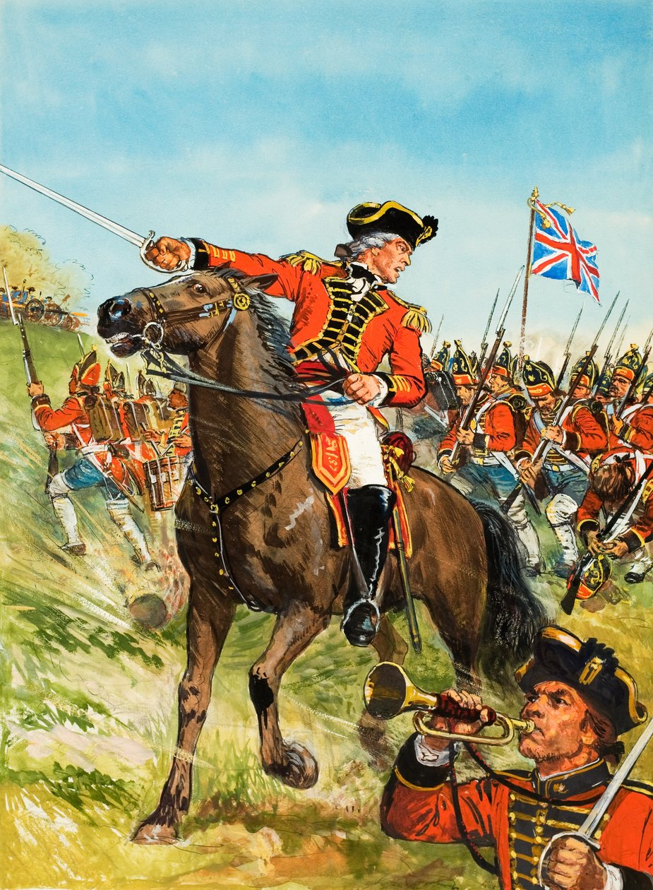 Guerra de Independencia de Estados Unidos (gouache sobre papel) de C.L. Doughty