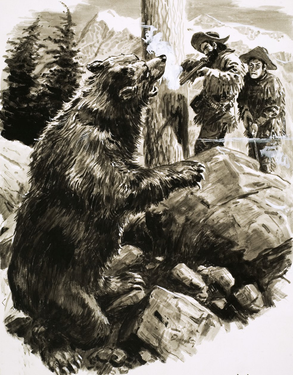 Un oso pardo americano abatido por tramperos de C.L. Doughty