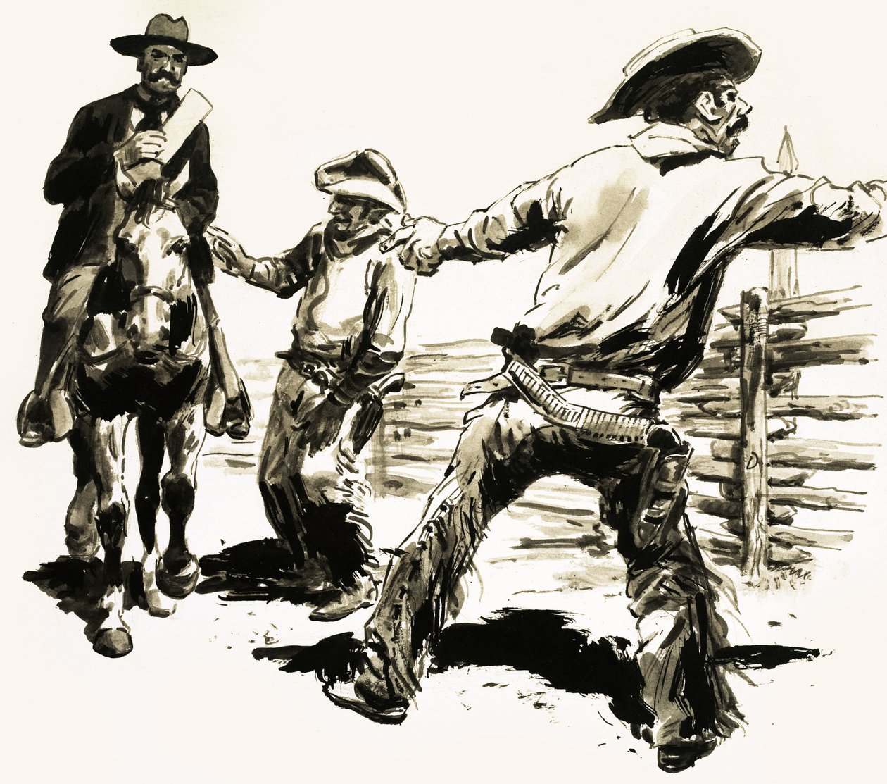 En 1893, un US Marshal se acercó a Jesse Carr para decirle que tenía que romper el muro que había construido de C.L. Doughty