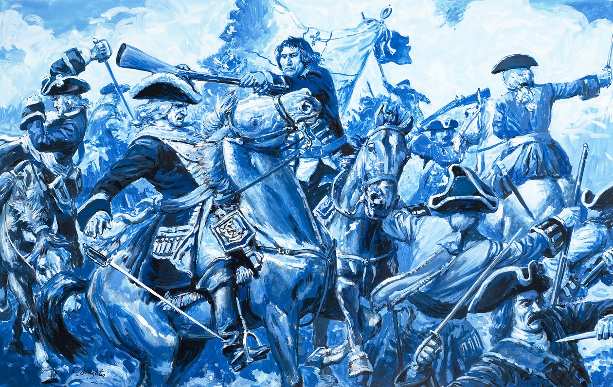 El dios Sol impío, de "La historia de Francia" (gouache sobre papel) de C.L. Doughty