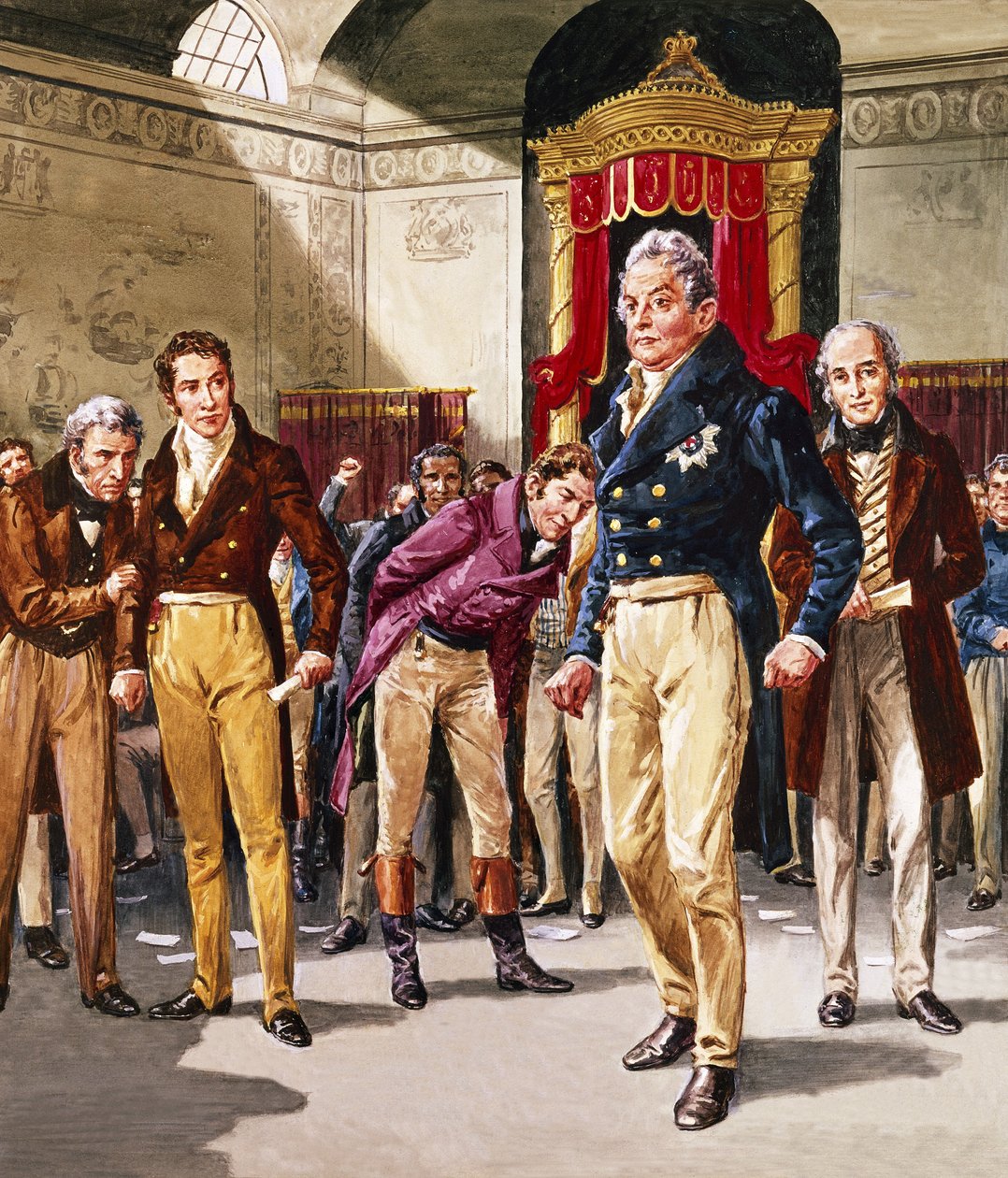 Guillermo IV (1765-1837) El triunfo de los reformadores (gouache sobre papel) de C.L. Doughty