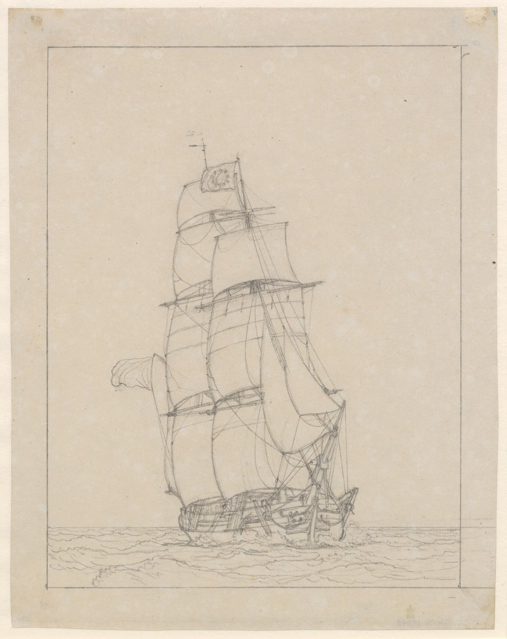 Un bergantín de Christoffer Wilhelm Eckersberg