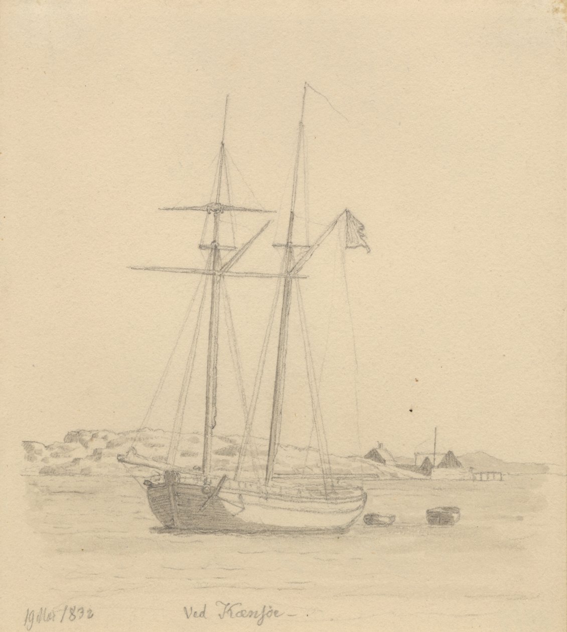 En skonnert de Christoffer Wilhelm Eckersberg