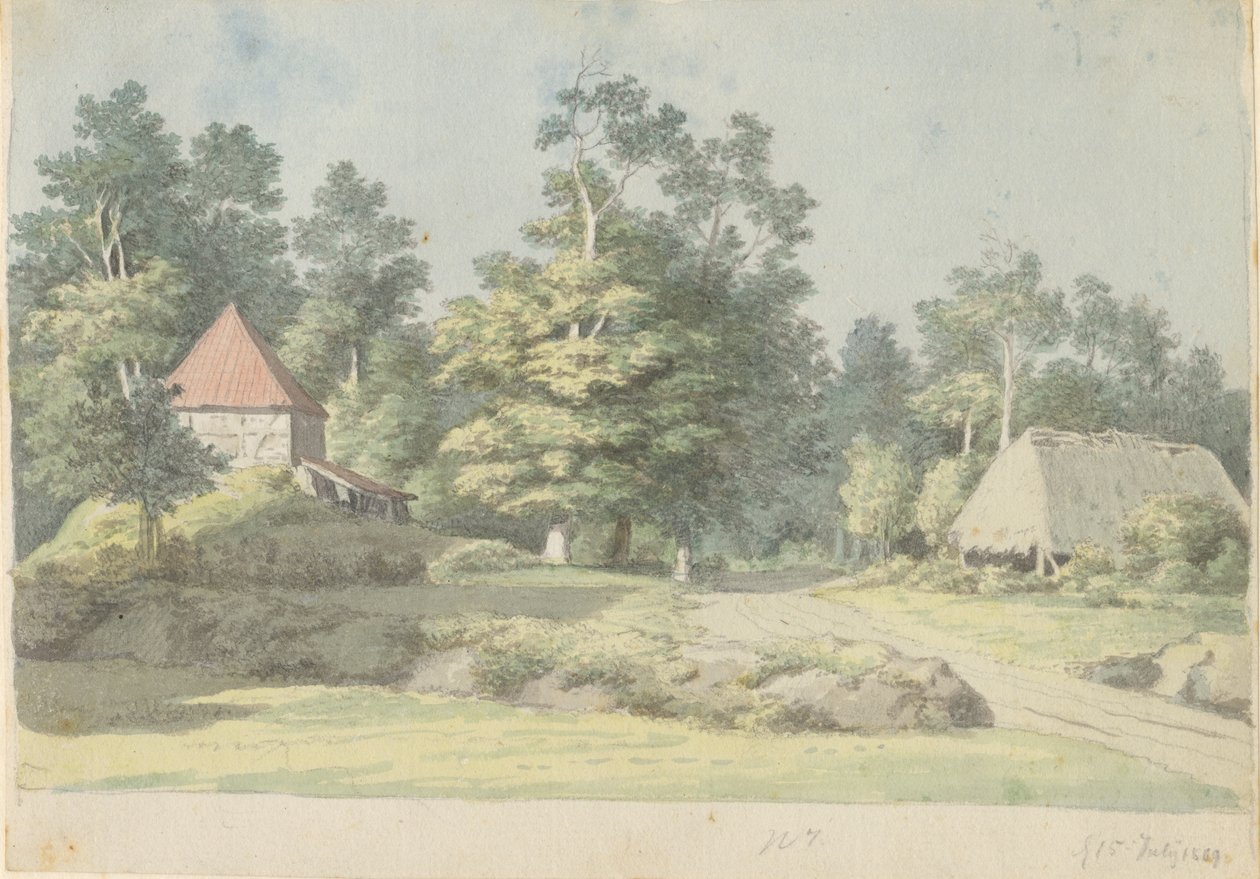 Una fábrica de ladrillos en Møn de Christoffer Wilhelm Eckersberg