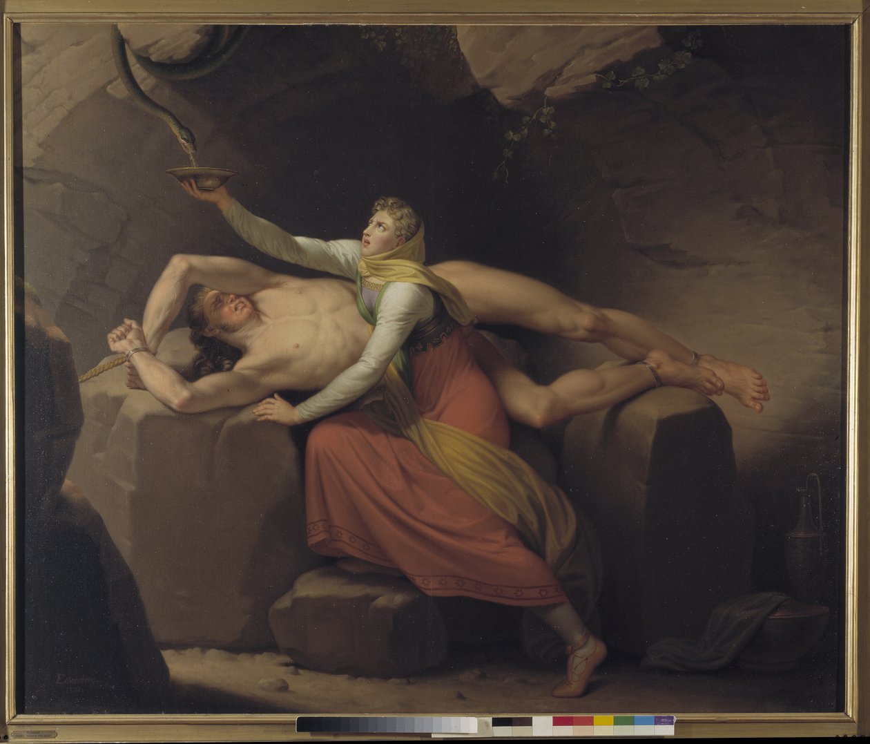 Loki y Sigyn de Christoffer Wilhelm Eckersberg