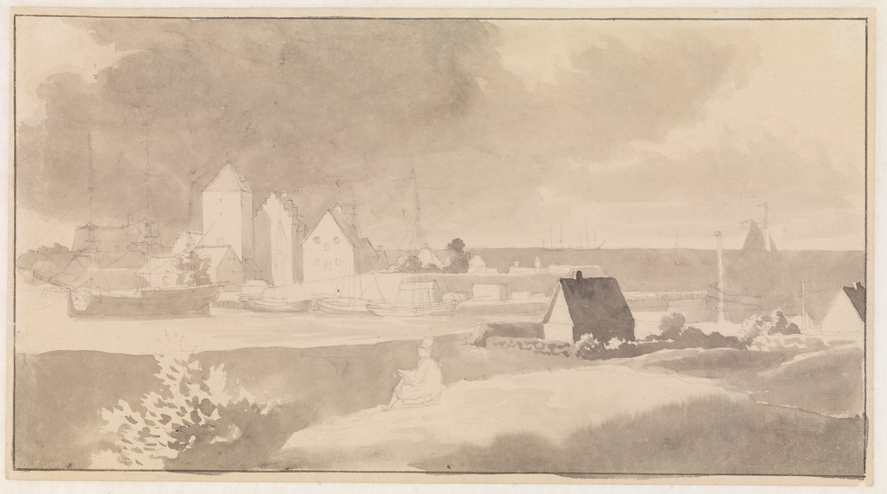 Vista de Korsør de Christoffer Wilhelm Eckersberg