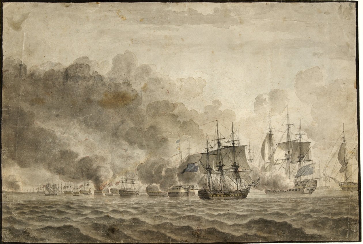 La batalla de Reden de Christoffer Wilhelm Eckersberg
