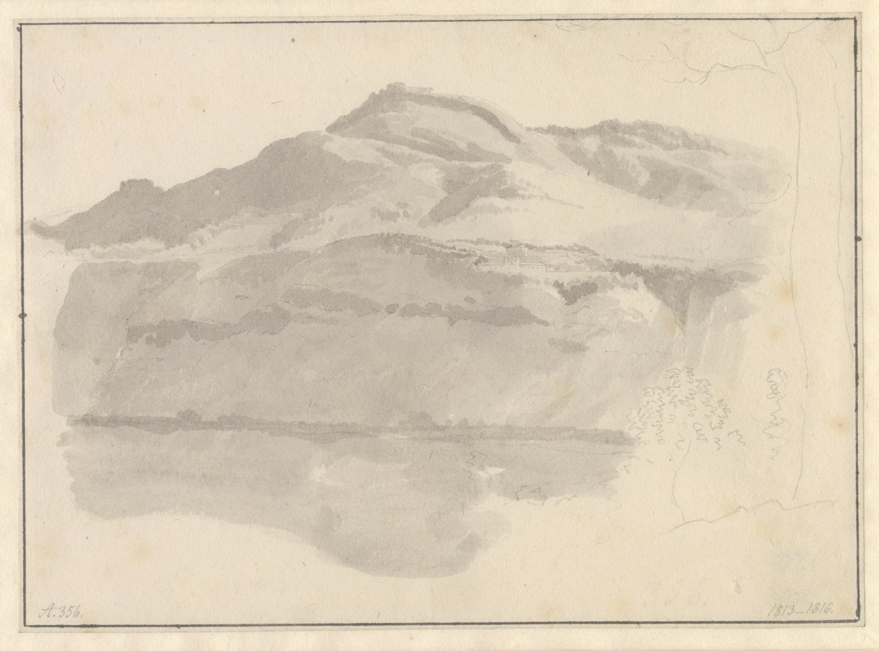 Vista del Lago Albano de Christoffer Wilhelm Eckersberg