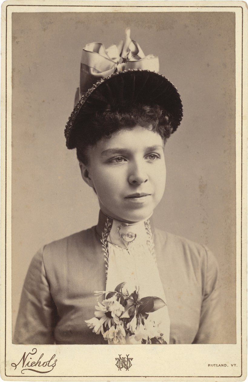 Retrato de mujer, 1880-1890 (foto) de C.W. Nichols