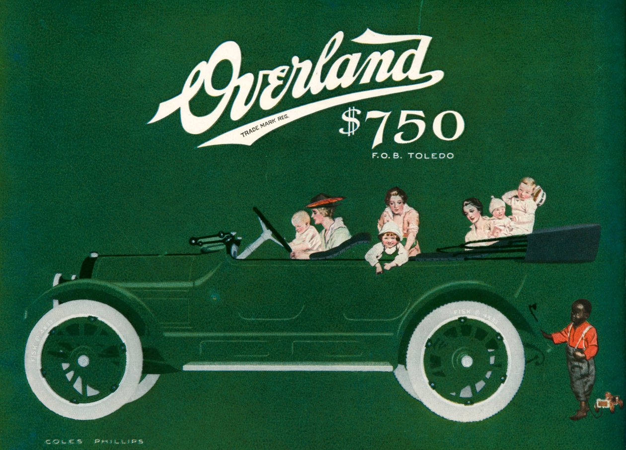 Anuncio de la revista Willys-Overland de C. Coles Phillips