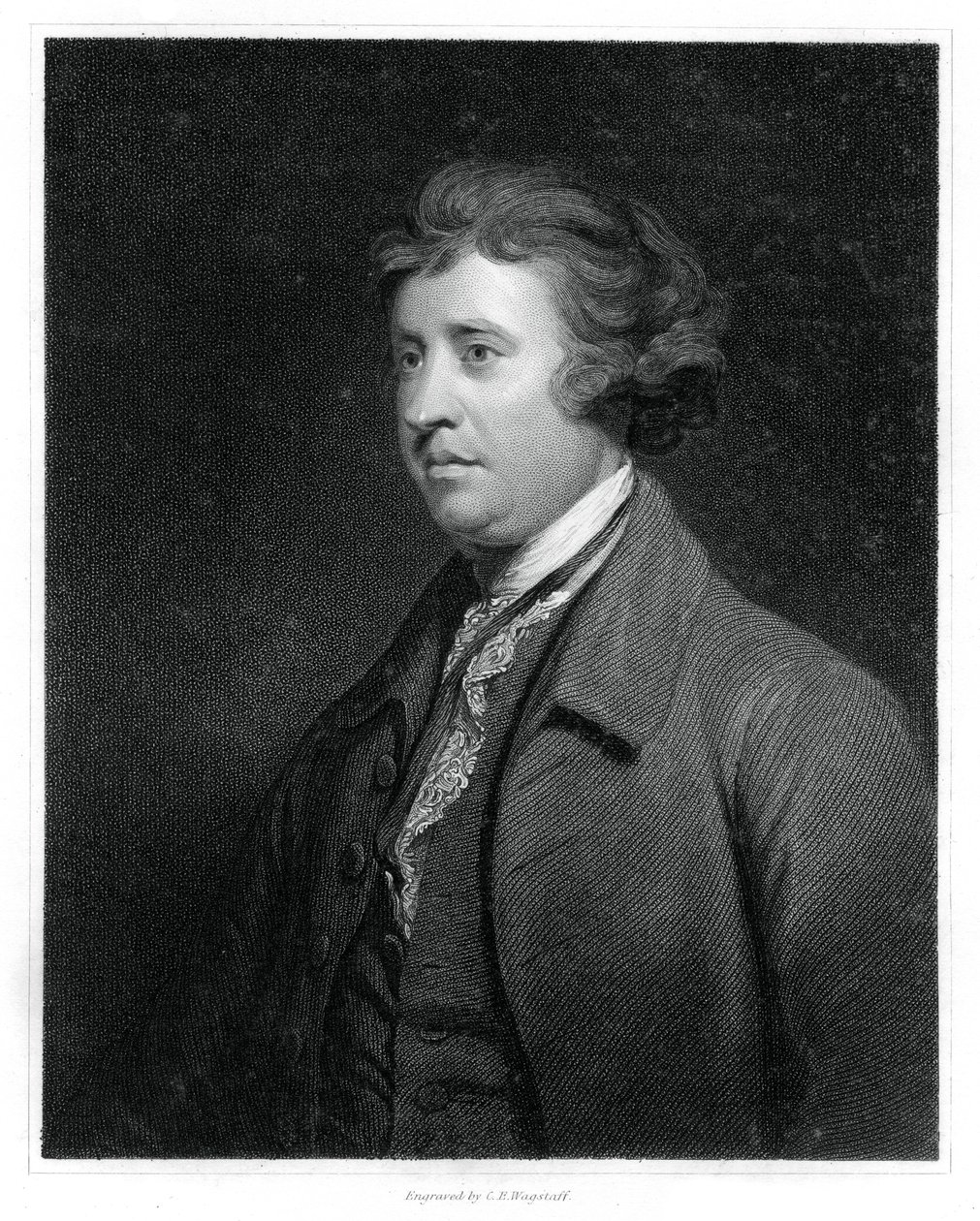 Edmund Burke, estadista anglo-irlandés, autor, orador, teórico político y filósofo, 1834 de C. E. Wagstaff