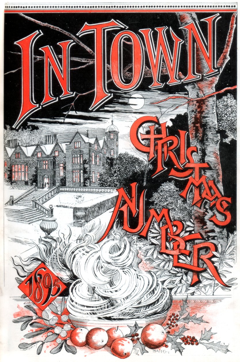 Portada del número de Navidad de la revista In Town, 1895 de C Hentschel