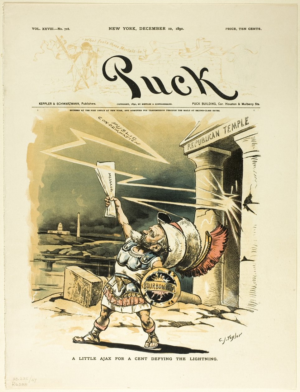 Un poco de Ajax por un céntimo Desafiando al Rayo, de Puck de C. Jay Taylor