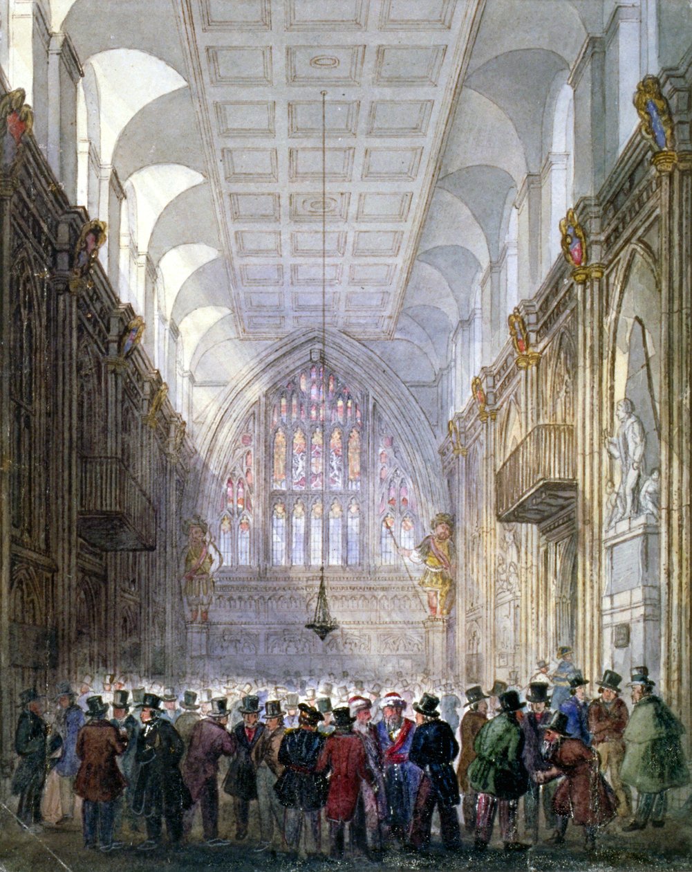 Interior del Guildhall, Ciudad de Londres de C Matthews
