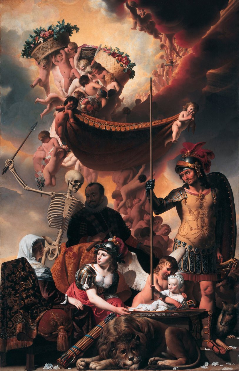 Alegoría del nacimiento de Federico Enrique de Orange-Nassau de Caesar van Everdingen