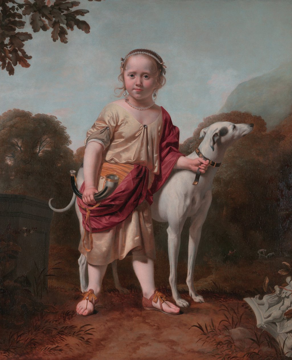 Retrato de una chica como cazadora, por Caesar van Everdingen de Caesar van Everdingen
