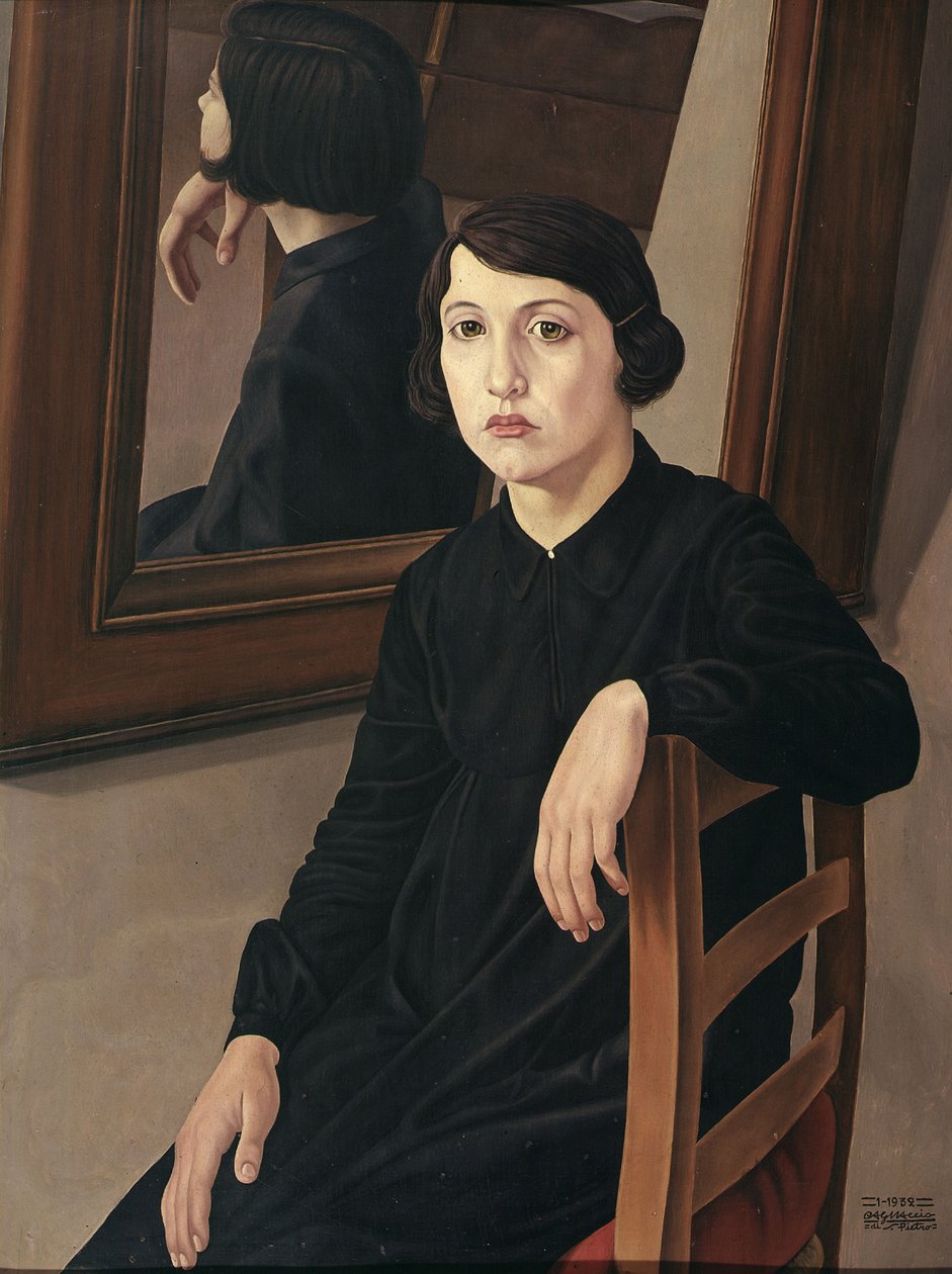 Chica frente a un espejo, 1932 de Cagnaccio di San Pietro
