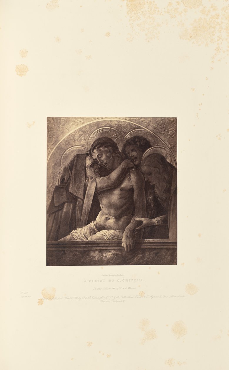 Una "Piedad", de C. Crivelli de Caldesi and Montecchi