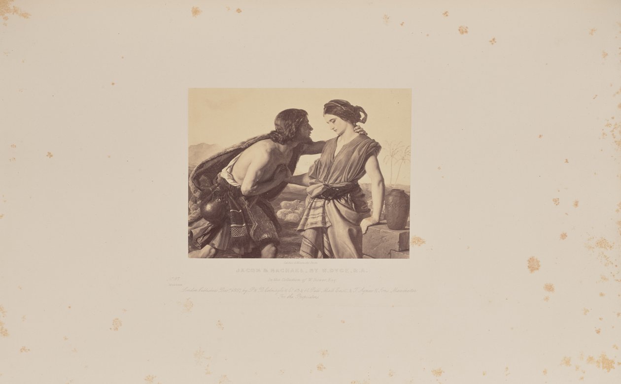 Jacob y Rachael, por W. Dyce, R.A. de Caldesi and Montecchi
