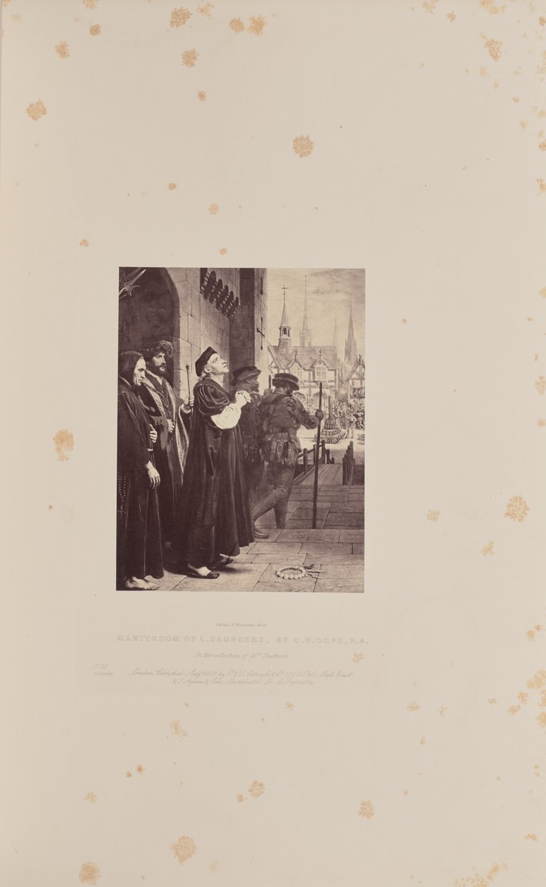 Martirio de L. Saunders, por C.W. Cope, R.A. de Caldesi and Montecchi