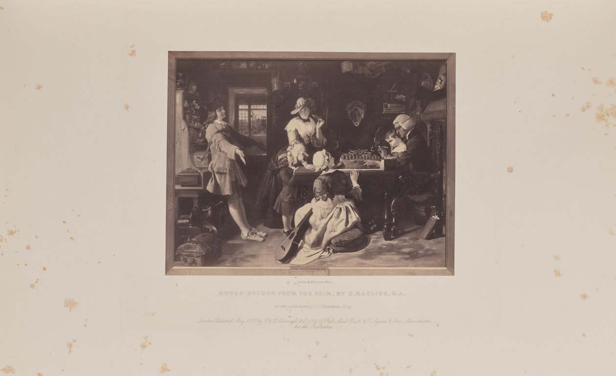 El regreso de Moisés de la Feria, por D. Maclise, R.A. de Caldesi and Montecchi