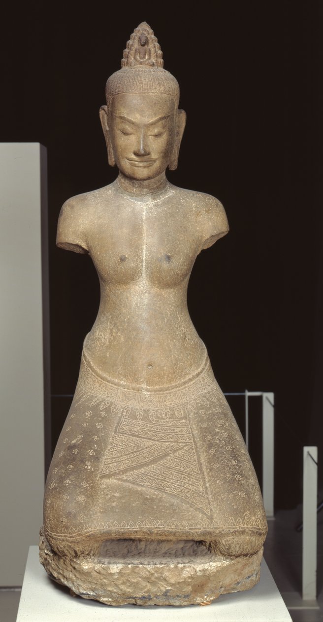 Estatua de Jayarajadevi en la figura de la deidad budista Tara o Prajnaparamita de Cambodian School