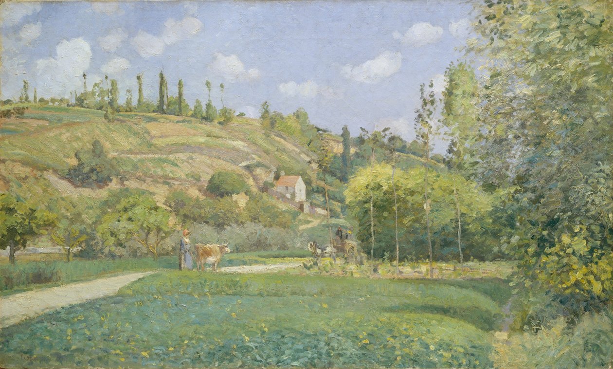 Un pastor en Valhermeil, Auvers-sur-Oise de Camille Jacob Pissarro