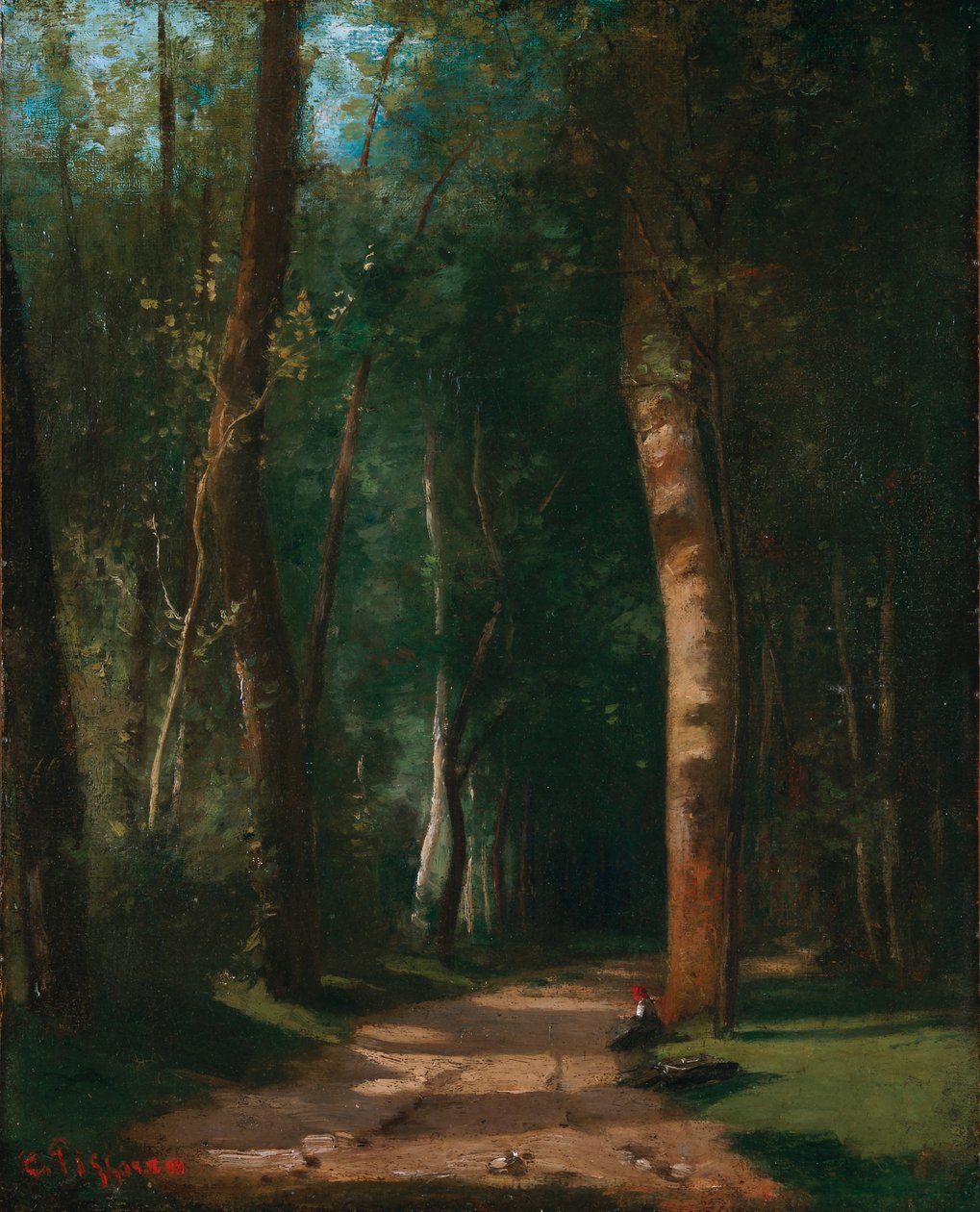 Avenida en un Bosque de Camille Jacob Pissarro